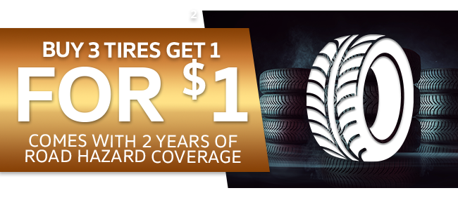 Buy 3 Tires get 1 Free