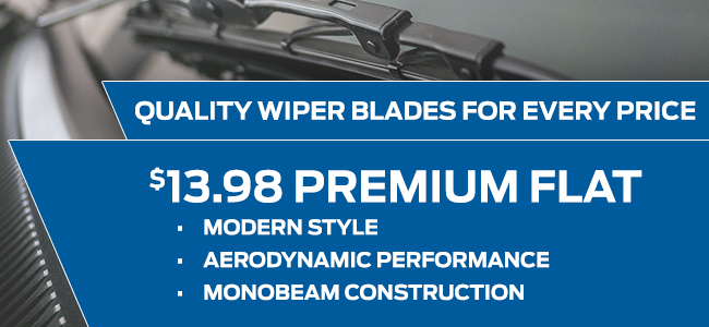 Quality Wiper Blades For Every Price

$13.98 Premium Flat