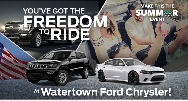 promotional offer from Watertown Ford Chrysler