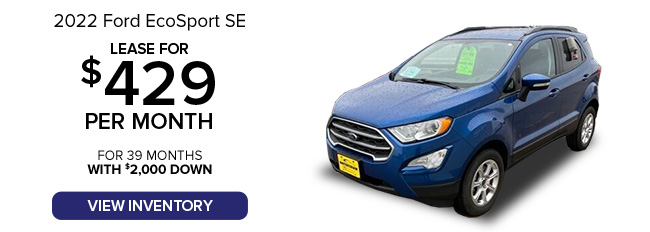 special offer on new Ford EcoSport