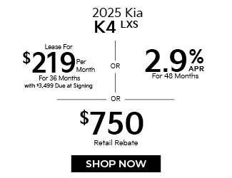 2025 Kia K4 LXS offer