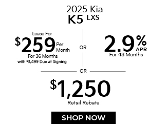 2025 Kia K5 LXS offer