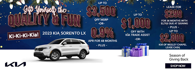 Select KIA Sorento models