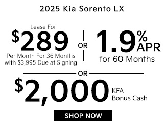 2025 Kia sorento offer