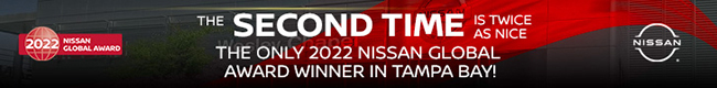 the Second time is twice as nice - the only 2022 Nissan Globle award winner in Tampa Bay