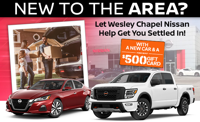 New To The Area? Let Wesley Chapel Nissan Help Get You Settled In!