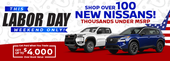 Labor day shop over 100 new Nissans at Wesley Chapel Nissan