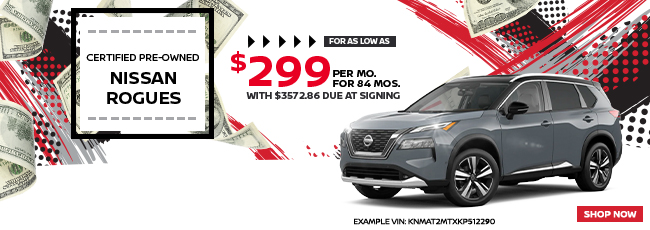 CPO Nissan Rogue offer