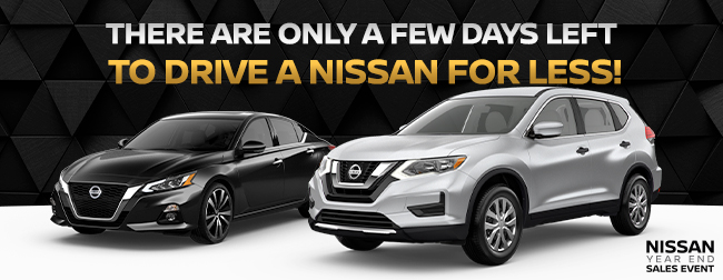 There are only a few days left to drive a Nissan for less!