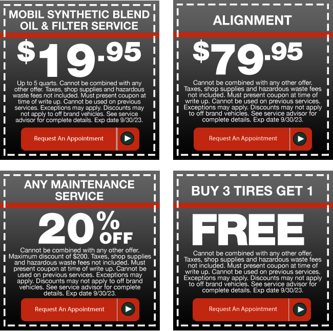 service specials on vehicles at Wesley Chapel Nissan