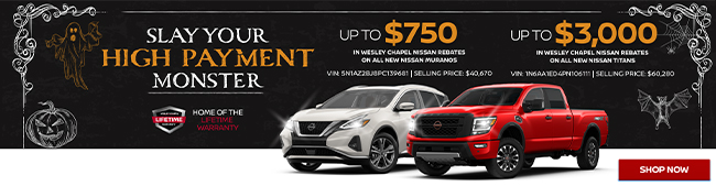 Rebates on all new Nissan Muranos and Titans