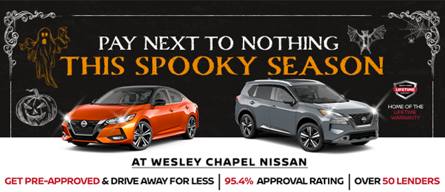 Pay next to nothing this Spooky Season at Wesley Chapel Nissan