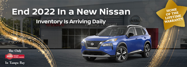 End 2022 in a new Nissan. inventory is arriving daily