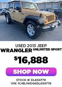 pre-owned Jeep Wrangler Unlimited Sport