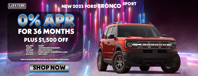 Bronco Sport offer