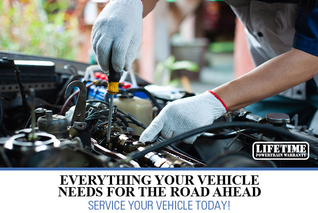 Everything your vehicle needs for the road ahead. Service your vehicle today!