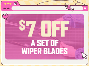 7 off a set of wiper blades