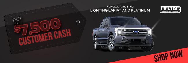 New 2023 Ford F-150 Lighting Lariat and Platinum