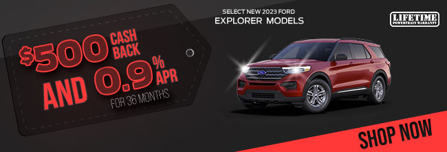 Select new 2023 Ford Explorer Models