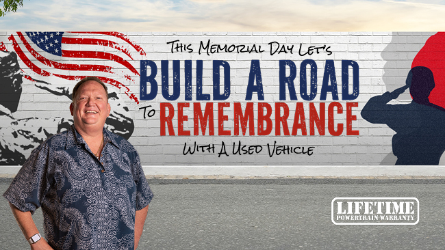 The Memorial Day build a road to remembrance with a used vehicle