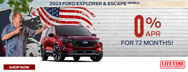 2023 Ford Escape and Explorer