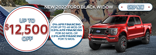 special on New 2022 Ford Black Widow