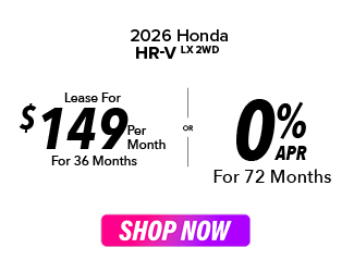 Honda HR-V offer