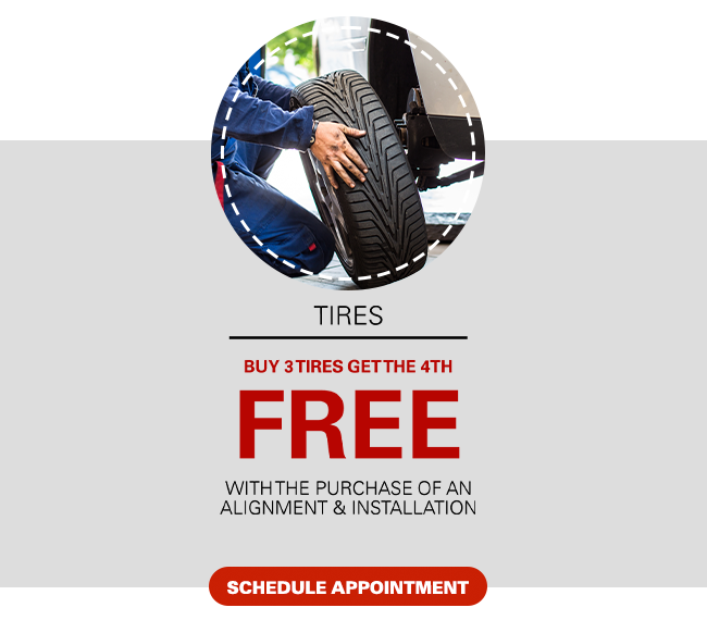 Buy 3 tires get the 4th free
