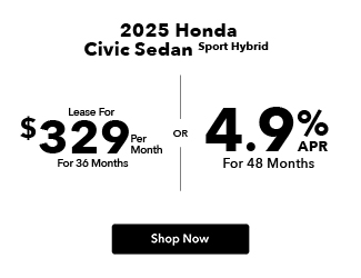2025 Honda Civic Sedan Sport Hybrid offer
