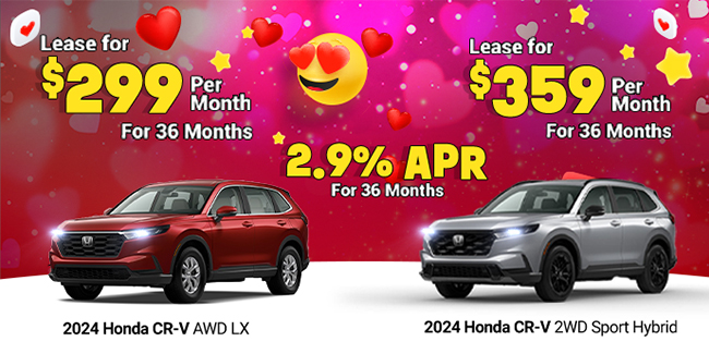 special offers lease and purchase on 2024 Honda CR-V models