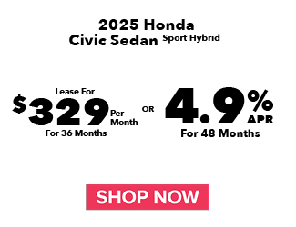 2025 Honda Civic Sedan Sport Hybrid offer