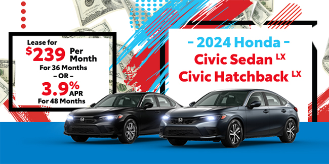 2024 Honda Civic Sedan and Civic Hatchback