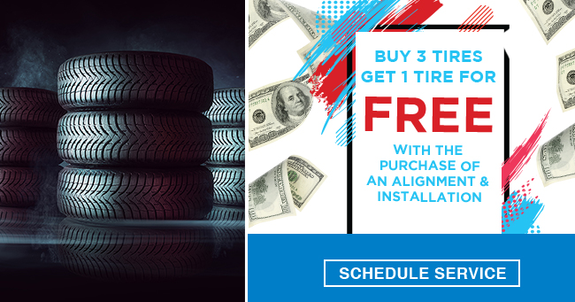 buy 3 tires get 1 for free