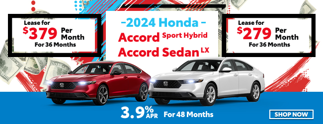 2024 Honda Accord Sport Hybrid and Accord Sedan LX offer