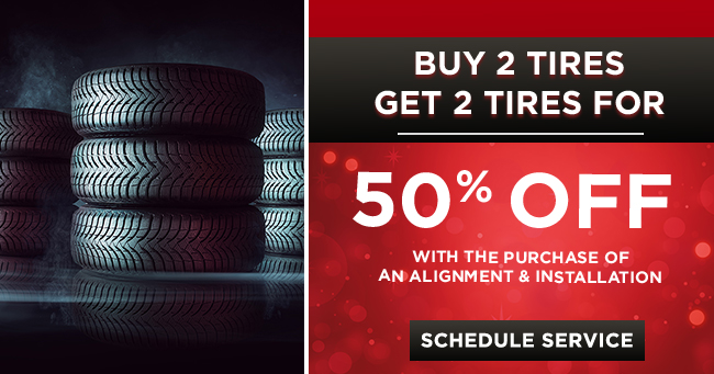 buy 2 tires get 2 tires for 1/2 off