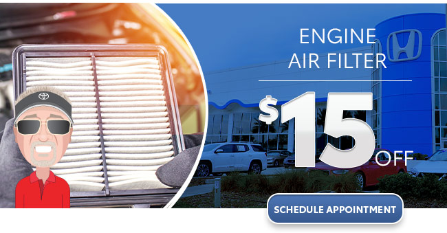 engine air filter $15 off