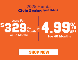 2025 Honda Civic Sedan Sport Hybrid offer