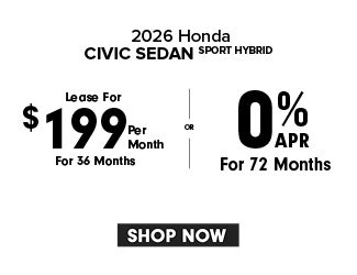 2026 Honda Civic Sedan Sport Hybrid offer