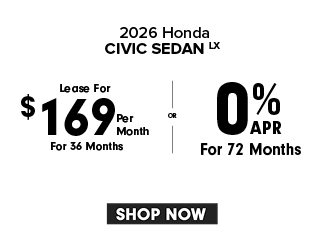 2026 Honda Civic Sedan LX offer