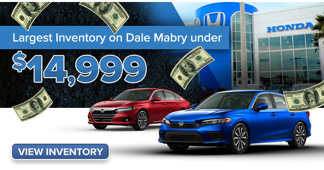 Promotional Savings Offers from Westshore Honda