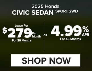 2025 Honda Civic Sedan Sport 2WD offer