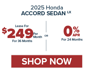 2025 Honda Accord Sedan LX offer
