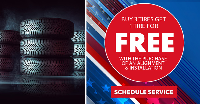 buy 3 tires get 1 for free
