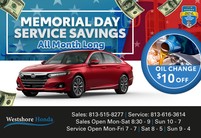 Memorial Day Service Savings
