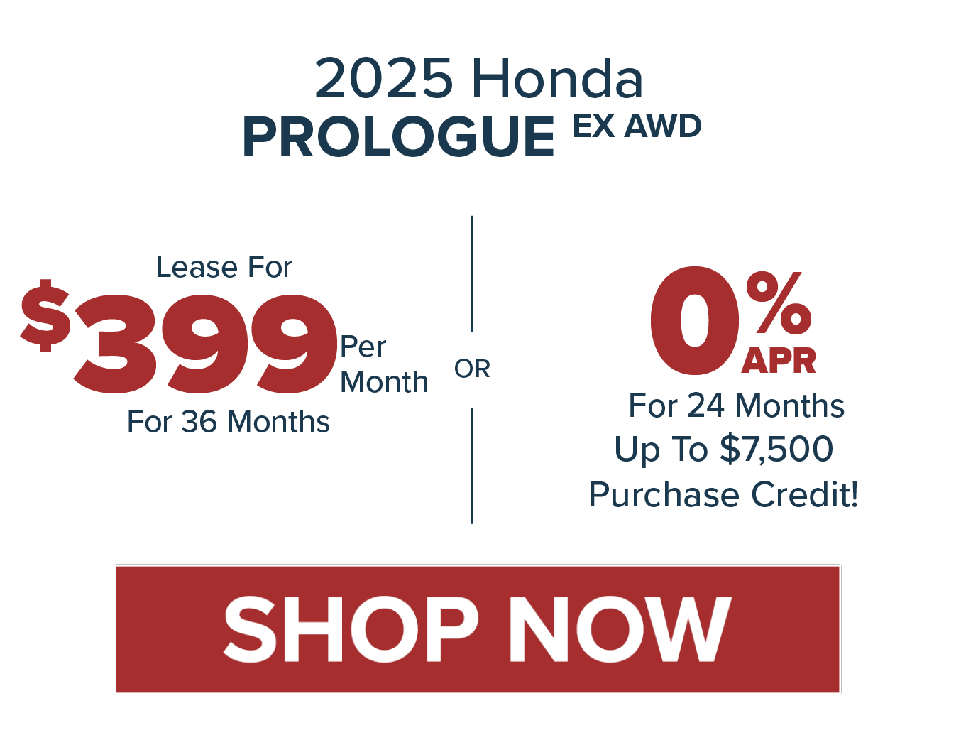 2025 Honda Prologue EX AWD offer