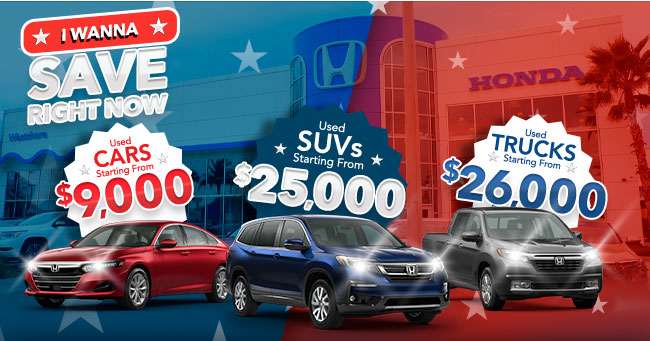 Promotional Savings Offers from Westshore Honda