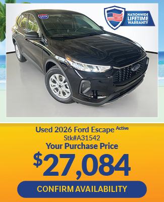 offer on used 2026 ford escape