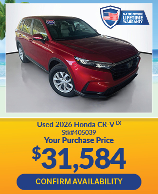offer on used 2026 honda cr-v