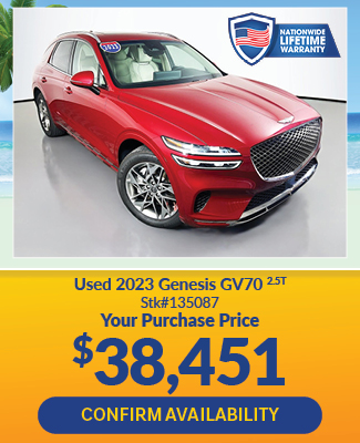 offer on used 2023 genesis gv70