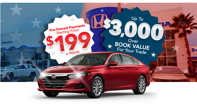 Promotional Savings Offers from Westshore Honda